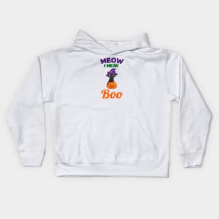 Meow I mean Boo Kids Hoodie